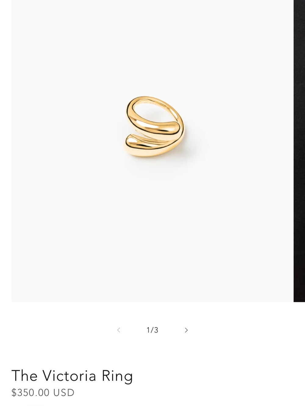 LIE Studio Victoria Ring, size 52